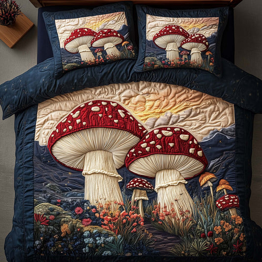 Crimson Dawn Duvet Cover Set GFTOQA747