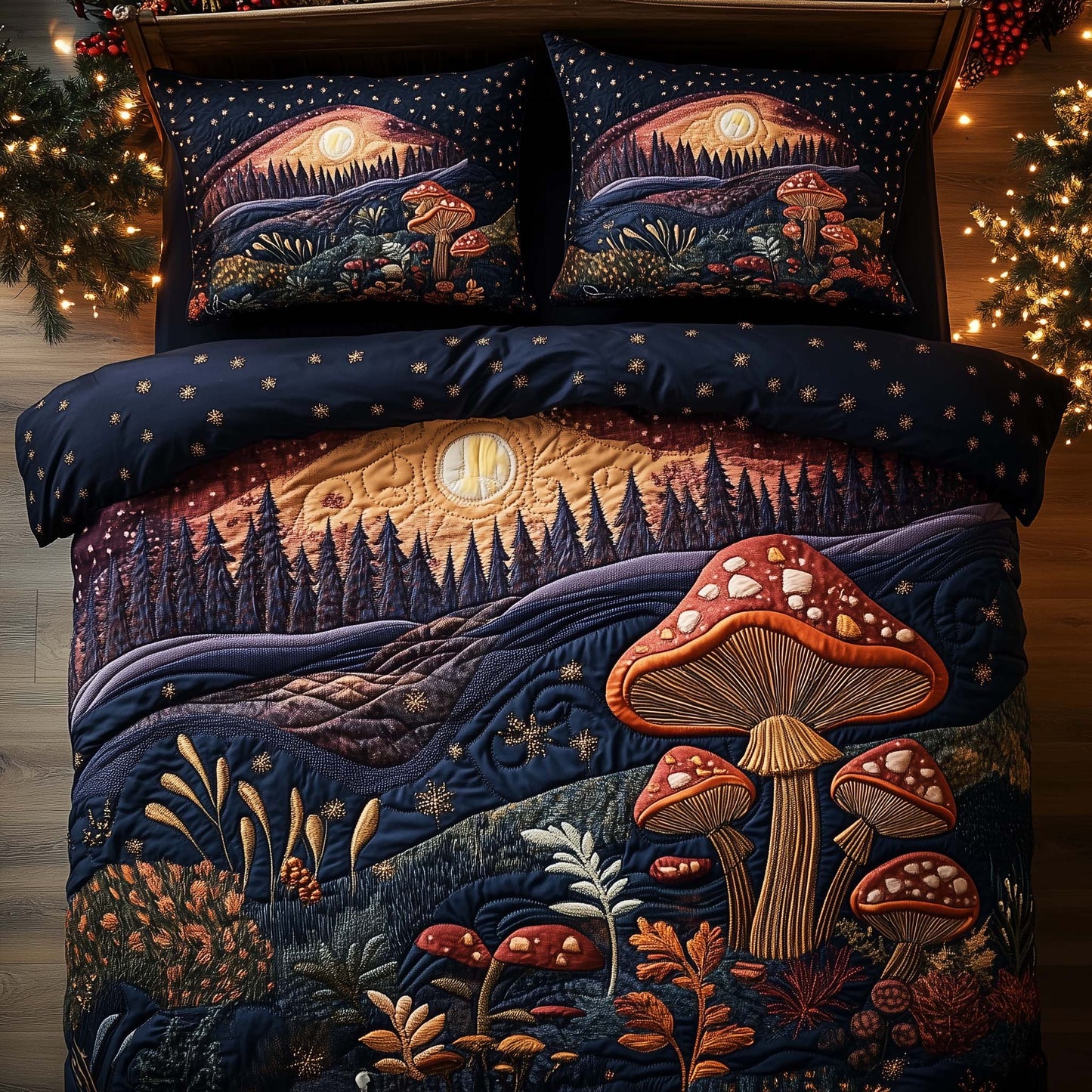 Sunrise Mushroom Duvet Cover Set GFTOQA757