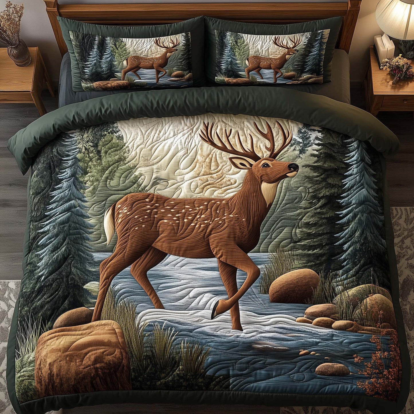Majestic Reindeer Duvet Cover Set GFTOQA760