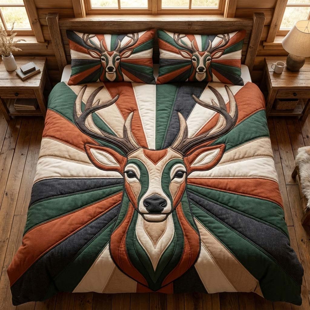 Majestic Reindeer Duvet Cover Set GFTOQA763