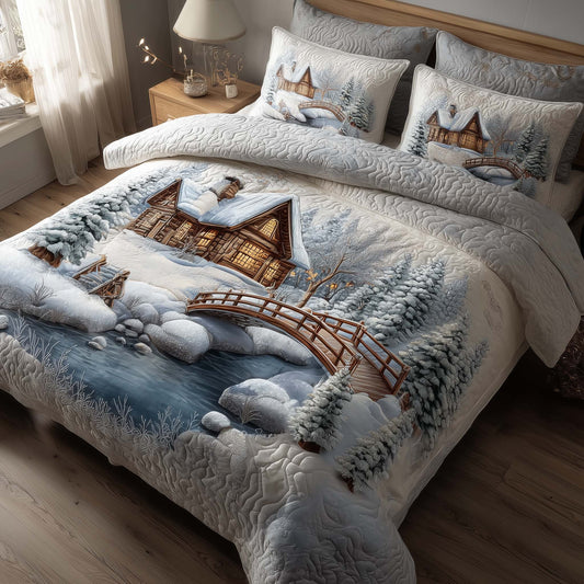 Snow Bridge Duvet Cover Set GFTOQA78