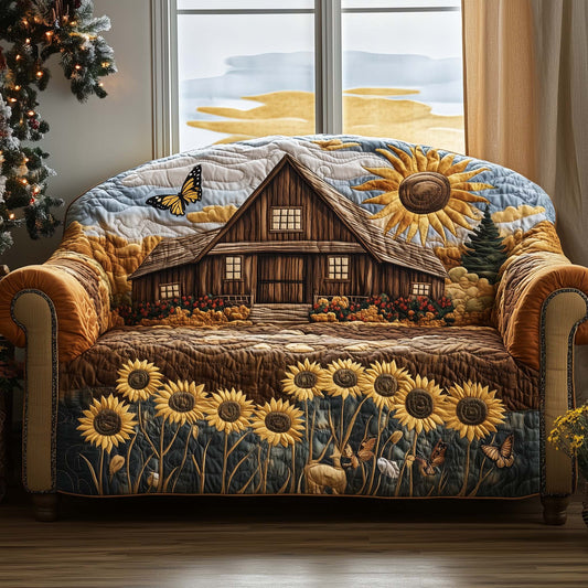 Harvest Home Quilted Sofa Cover GFTOQA781