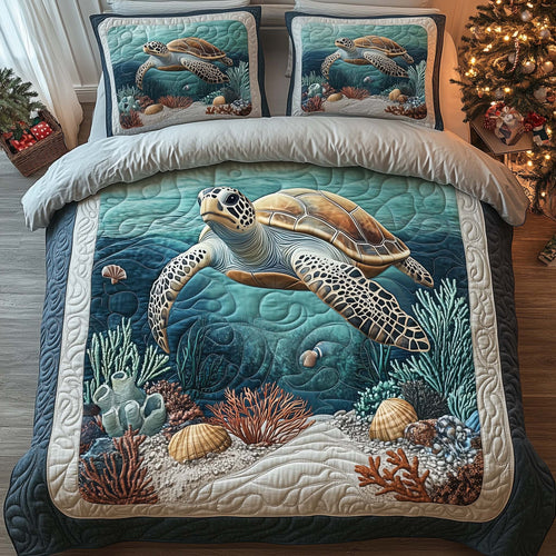 Turtle Sanctuary Duvet Cover Set GFTOQA829