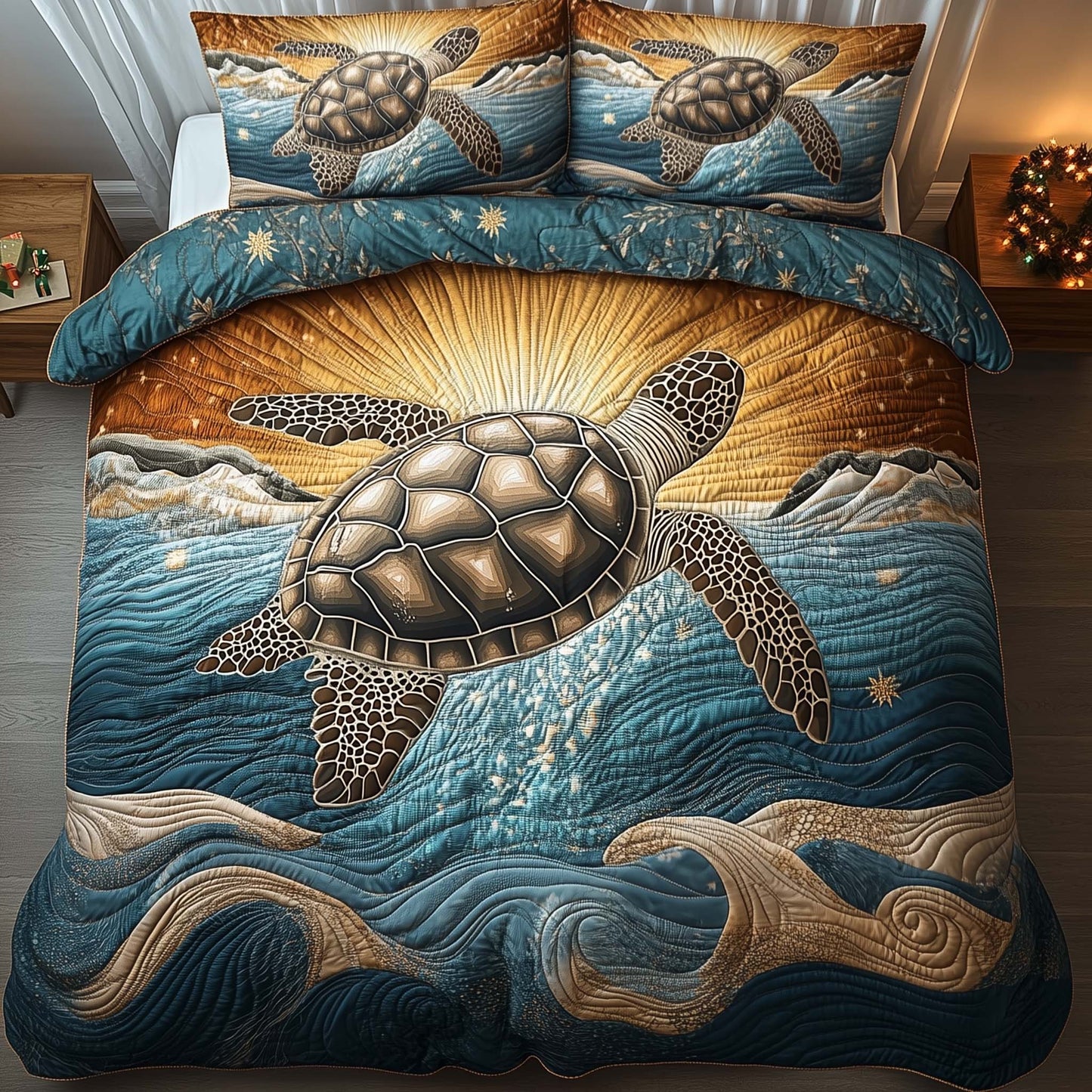 Sunrise Turtle Duvet Cover Set GFTOQA831