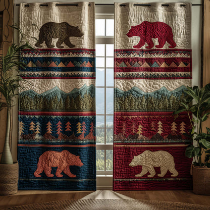 Bear Trails Quilted Curtains GFTOQA868