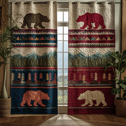 Bear Trails Quilted Curtains GFTOQA868