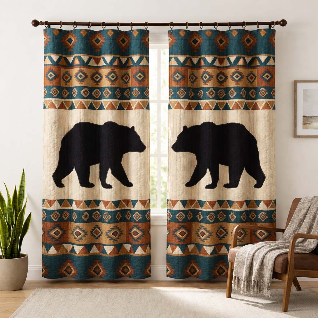 Boho Guardian Quilted Curtains GFTOQA871