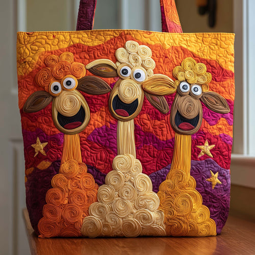 Sunset Laughers Quilted Tote Bag GFTOQA903