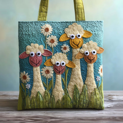 Garden Peekers Quilted Tote Bag GFTOQA904