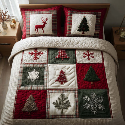 Festive Patch Duvet Cover Set GFTOQA91