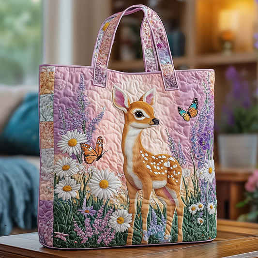 Bloom Haven Quilted Tote Bag GFTOQA916