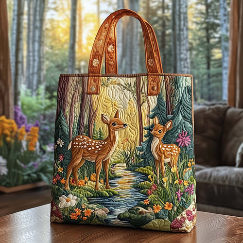 Woodland Friend Quilted Tote Bag GFTOQA917