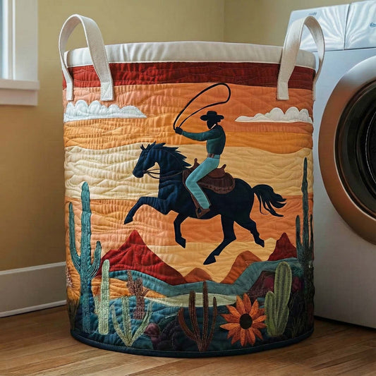 Desert Lasso Quilted Laundry Basket GFTOQA947