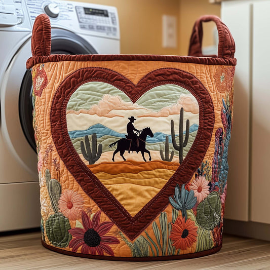 Desert Heart Quilted Laundry Basket GFTOQA954