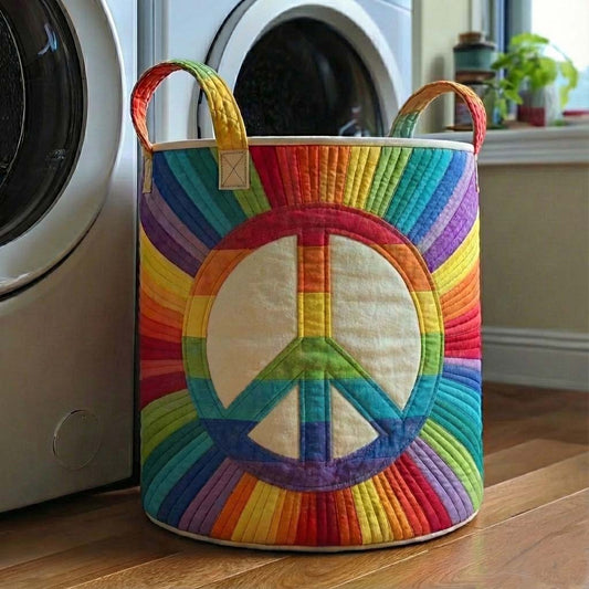 Rainbow Burst Quilted Laundry Basket GFTOQA963