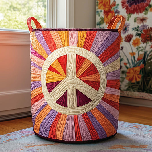 Sunset Glow Quilted Laundry Basket GFTOQA964