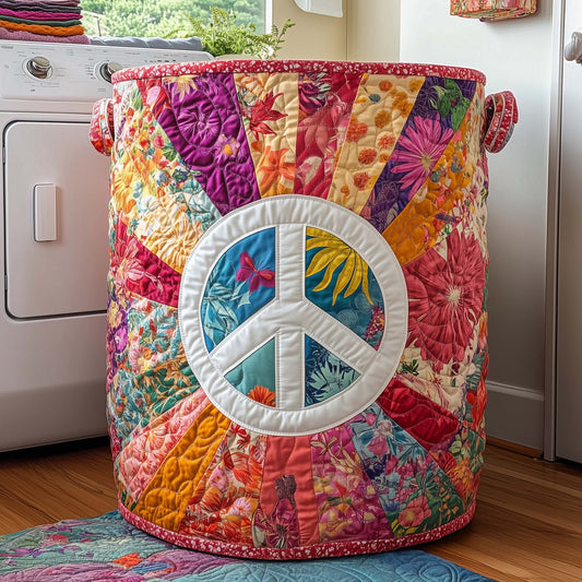 Hippie Serenity Quilted Laundry Basket GFTOQA967