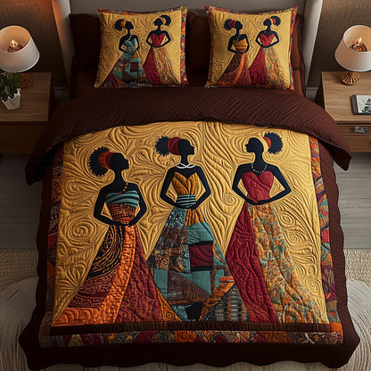 Tribal Harmony 3-Piece Quilted Bedding Set GFTOQA975