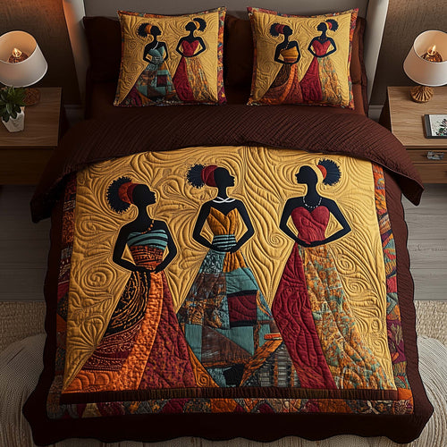 Tribal Harmony 3-Piece Quilted Bedding Set GFTOQA975