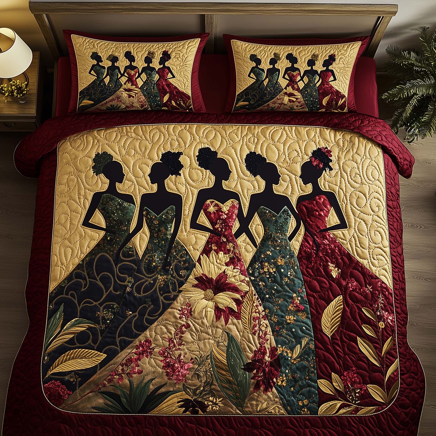 Pride Queens 3-Piece Quilted Bedding Set GFTOQA976