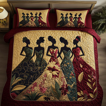 Pride Queens 3-Piece Quilted Bedding Set GFTOQA976