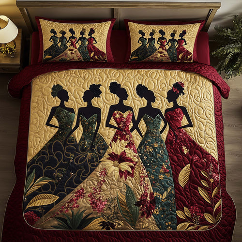 Pride Queens 3-Piece Quilted Bedding Set GFTOQA976