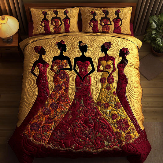 Heritage Queens 3-Piece Quilted Bedding Set GFTOQA978