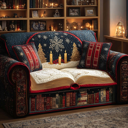 Candle Story Quilted Sofa Cover GFTOQM1335