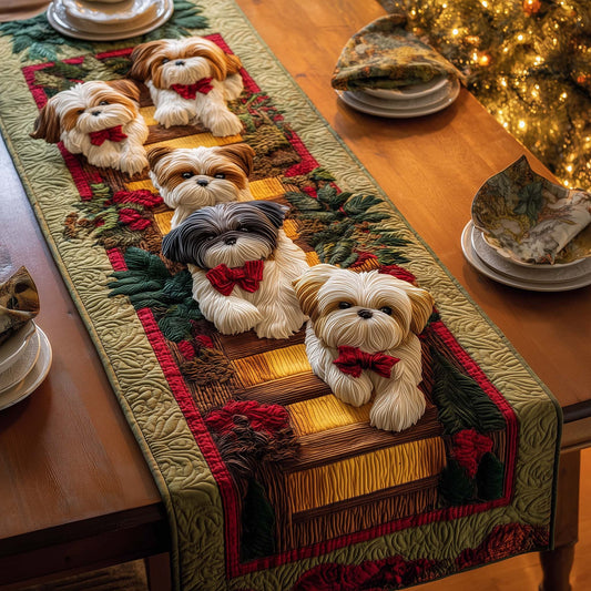 Puppy Stairway Quilted Table Runner GFTOQM1339