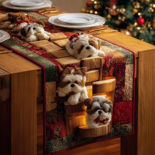 Lantern Pups Quilted Table Runner GFTOQM1340