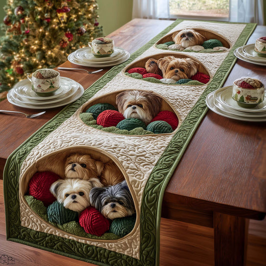 Yarn Burrow Quilted Table Runner GFTOQM1343