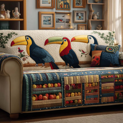 Toucans Shop Quilted Sofa Cover GFTOQM1566