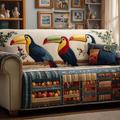 Toucans Shop Quilted Sofa Cover GFTOQM1566