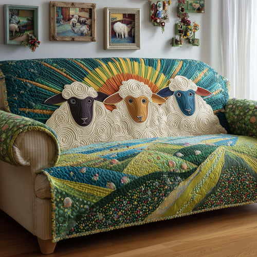 Sunrise Sheep Quilted Sofa Cover GFTOQM1580