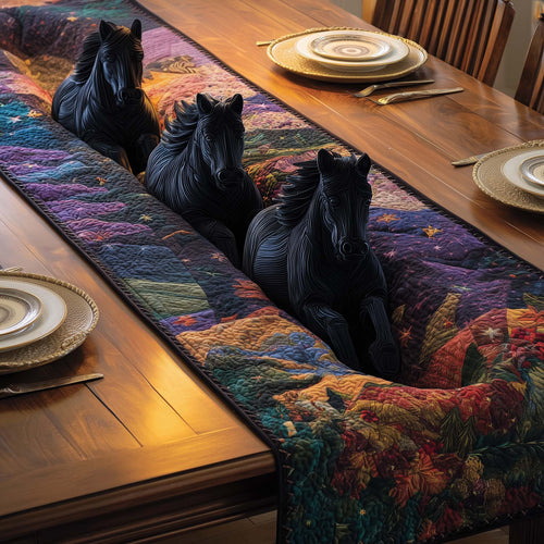 Twilight Stallions Quilted Table Runner GFTOQM1586
