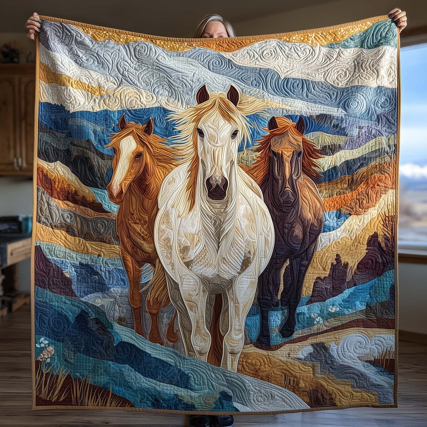 Color Chords Quilted Blanket GFTOQM1655