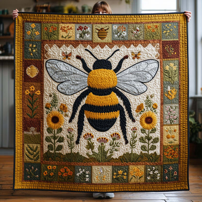 Golden Bee Quilted Blanket GFTOQM1734