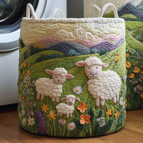 Gentle Family Quilted Laundry Basket GFTOQM1751