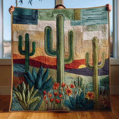Desert Cactus Quilted Blanket GFTOQM1779