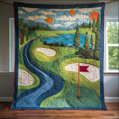 Crossed Clubs Quilted Blanket GFTOQM1790