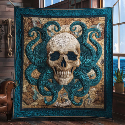 Sea Skull Quilted Blanket GFTOQM1844