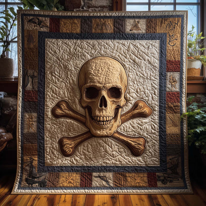 Classic Skull Quilted Blanket GFTOQM1845