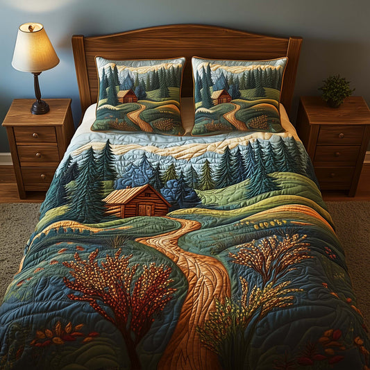 Forest Cabin Duvet Cover Set GFTOQM1877