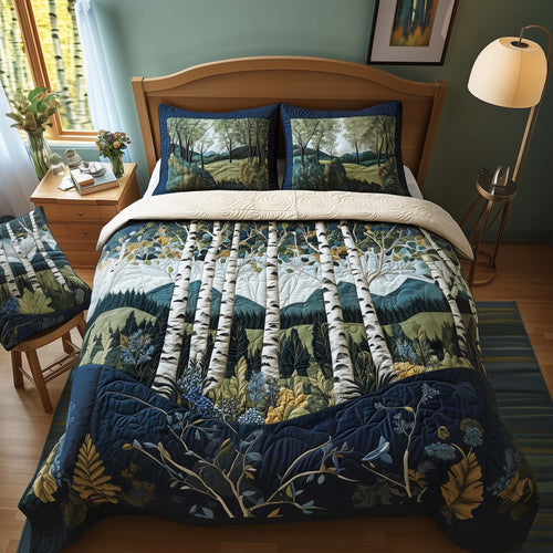 Birch Forest Duvet Cover Set GFTOQM1885