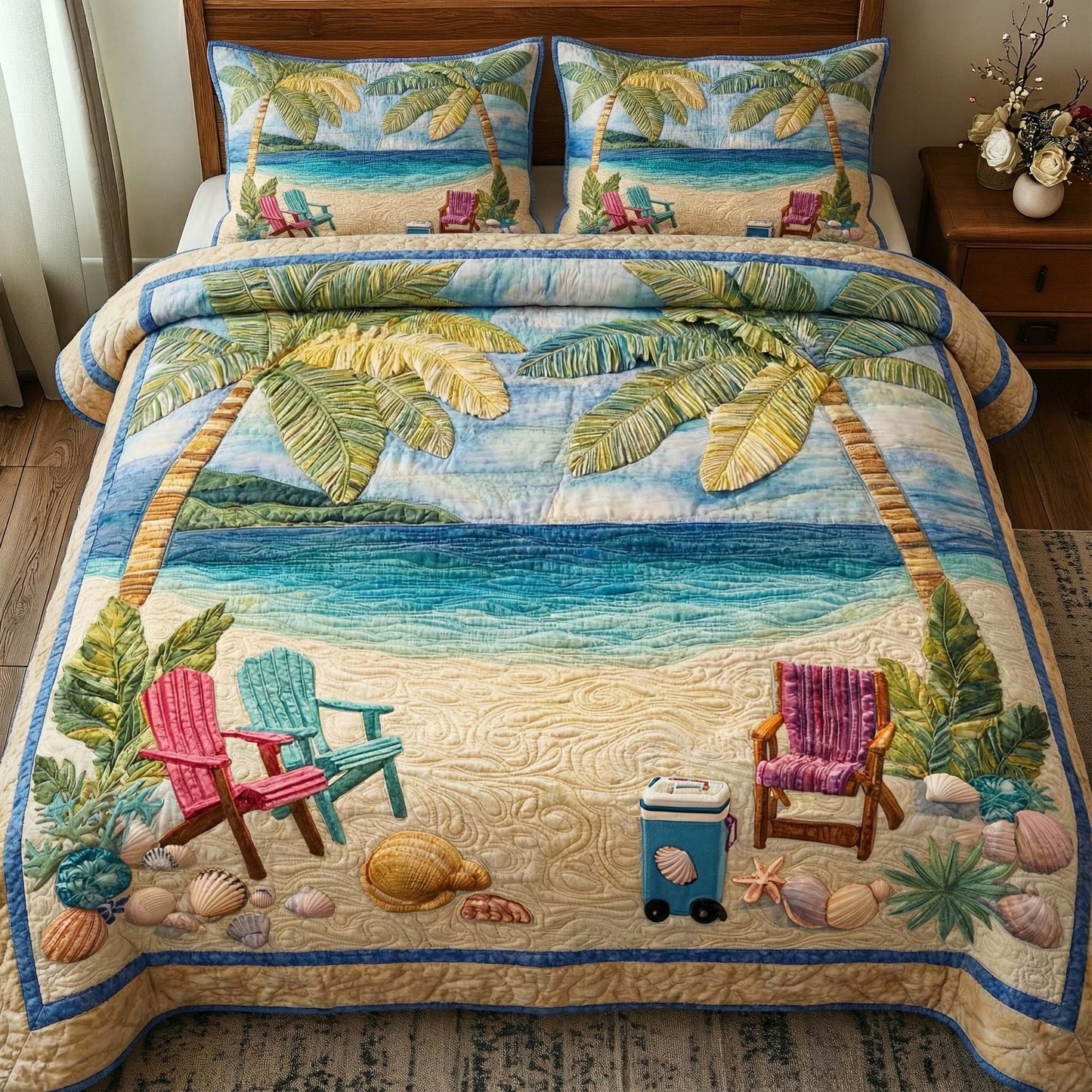 Palm Chairs Duvet Cover Set GFTOQM1893