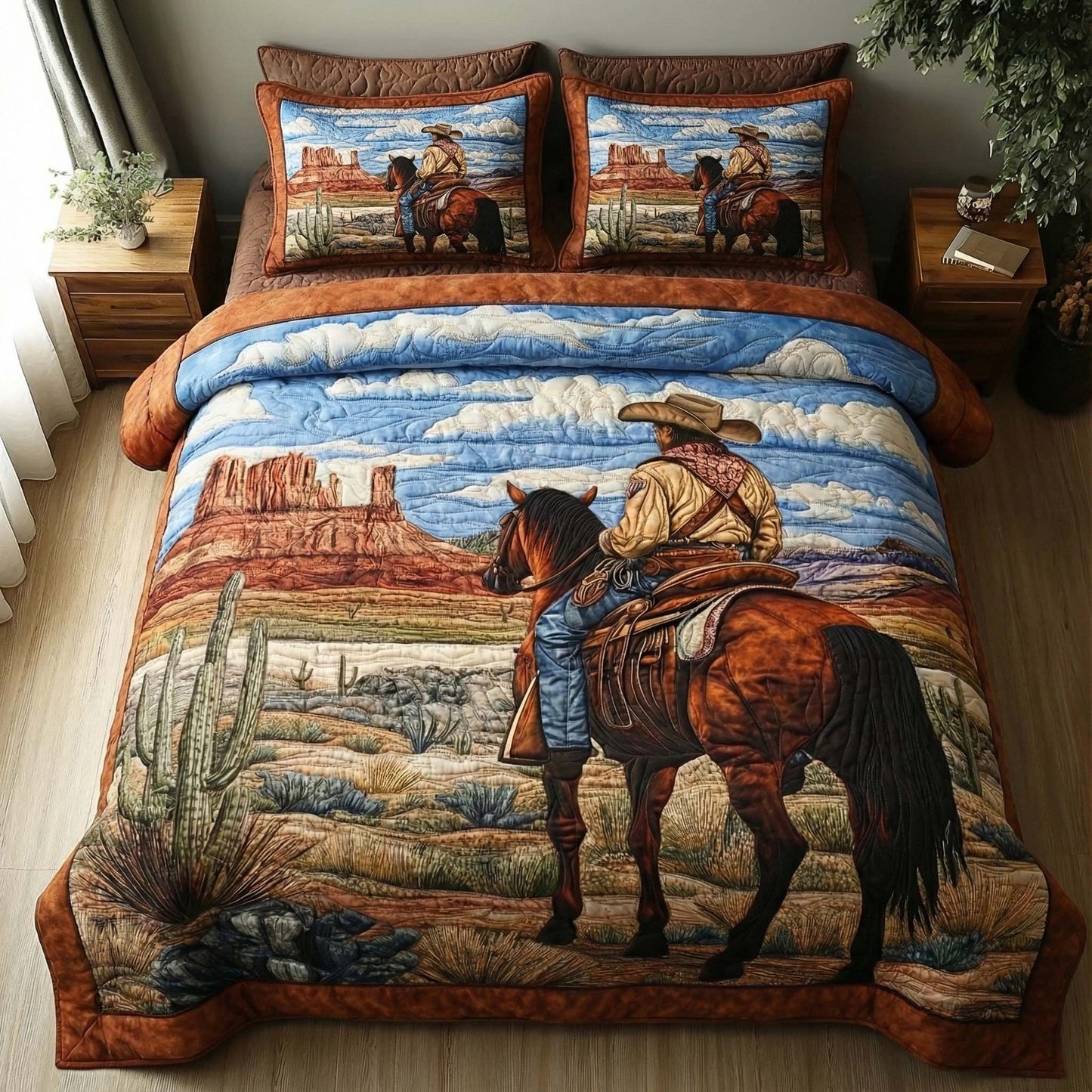 Desert Cowboy Duvet Cover Set GFTOQM1896