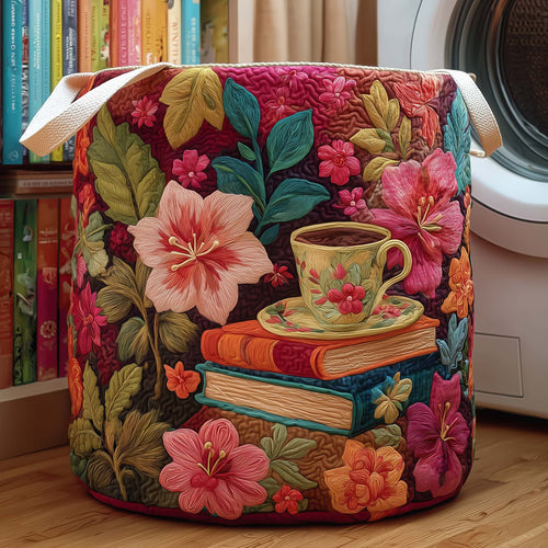 Tea Stories Quilted Laundry Basket GFTOQM1904