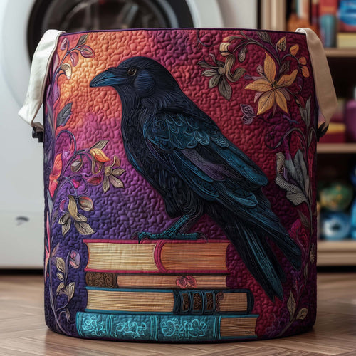 Raven Books Quilted Laundry Basket GFTOQM1907