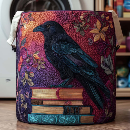 Raven Books Quilted Laundry Basket GFTOQM1907
