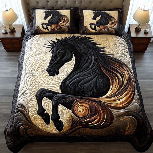 Golden Stallion Duvet Cover Set GFTOQM1920
